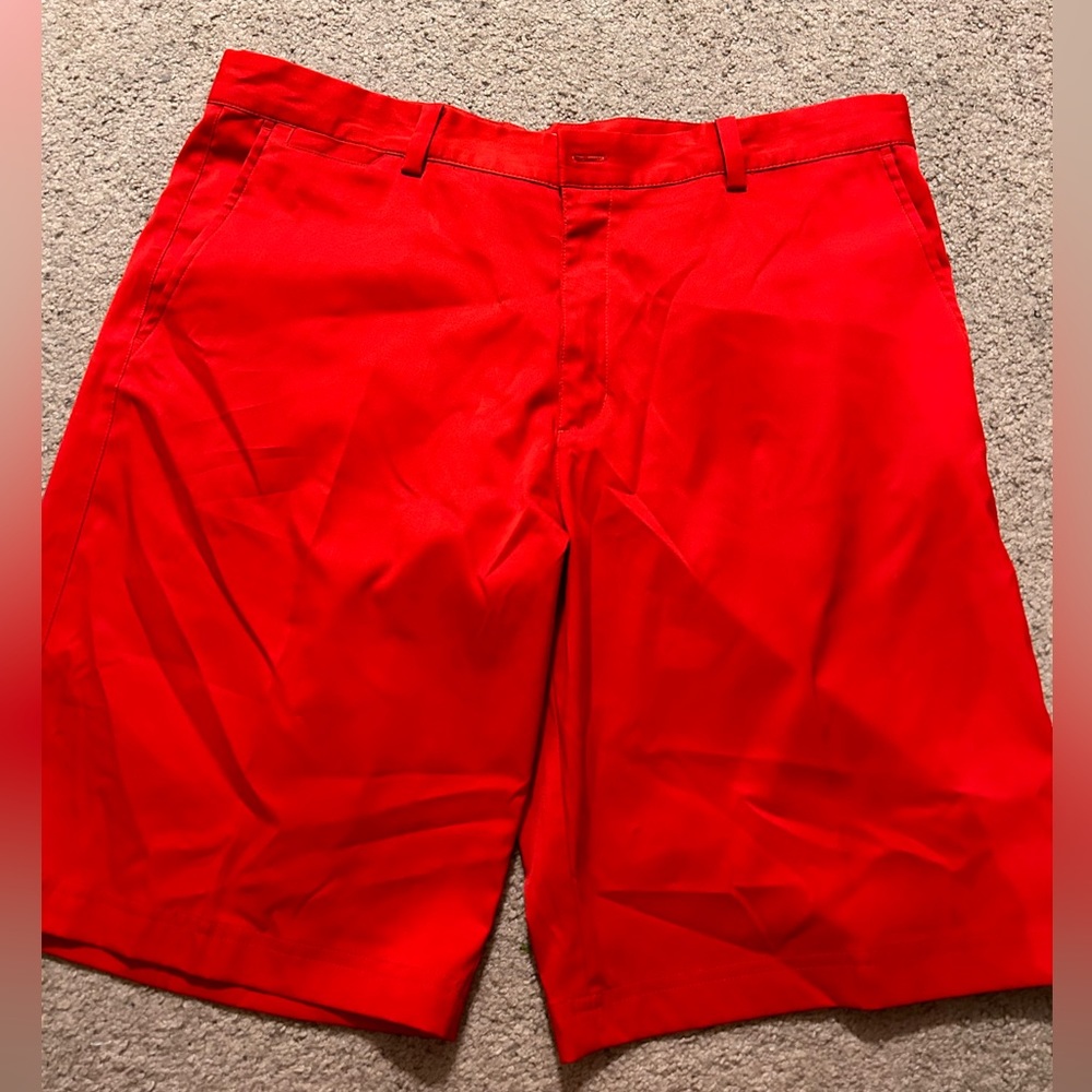 Red Nike Gold shorts size 36 dri fit . Never worn